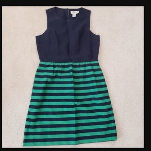 Vineyard Vines Navy/Green Striped Dress sz10